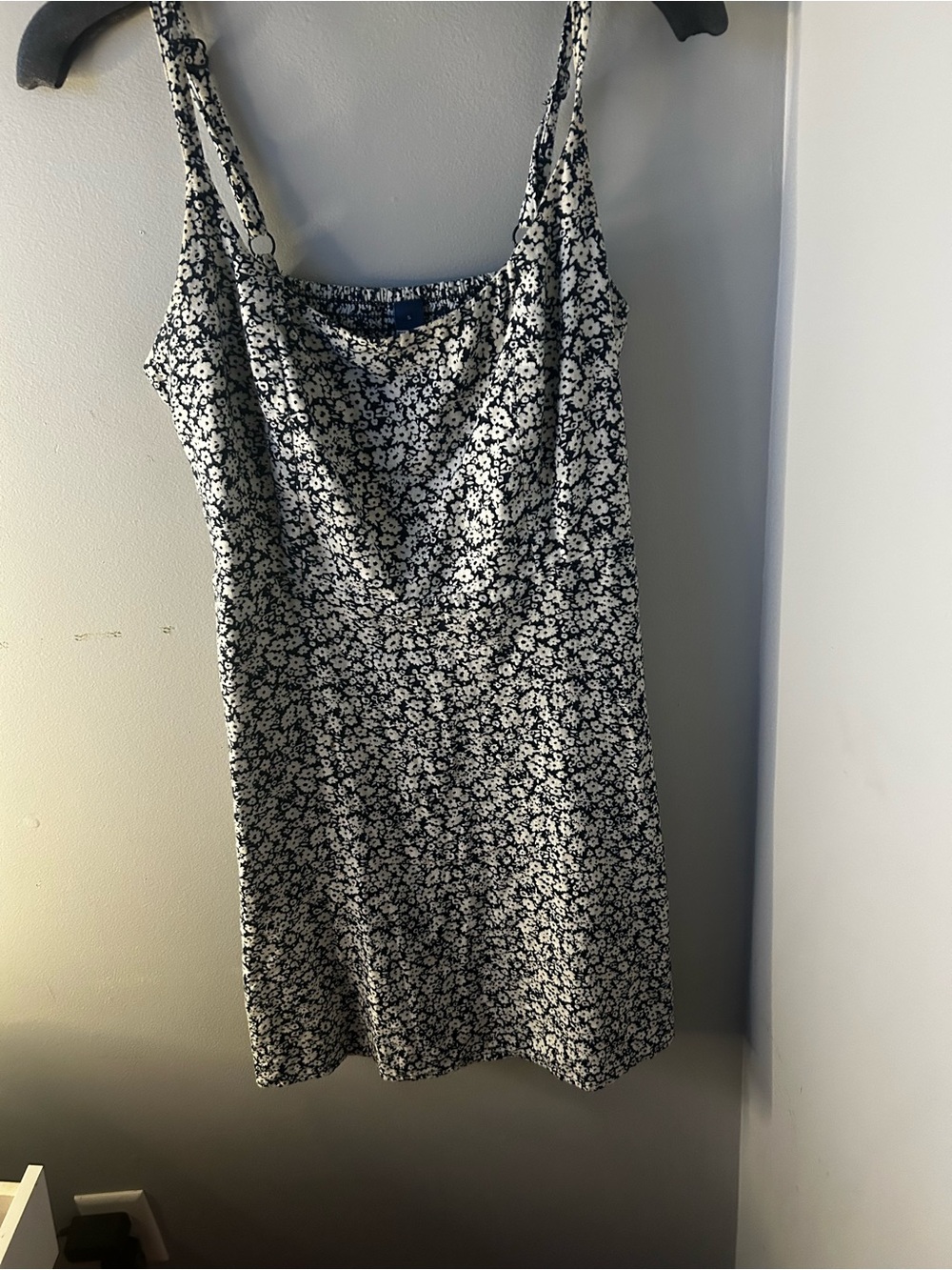 Old Navy Navy and White Floral Midi Dress